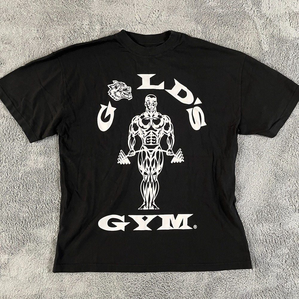 Darc Sport x Gold's Gym Wolves Graphic Black T-Shirt Men's Medium 921/1000